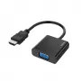 Hama 00200343 vaizdo adapteris 0,15 m HDMI A tipo (standartinis) VGA (D-Sub) juodas
