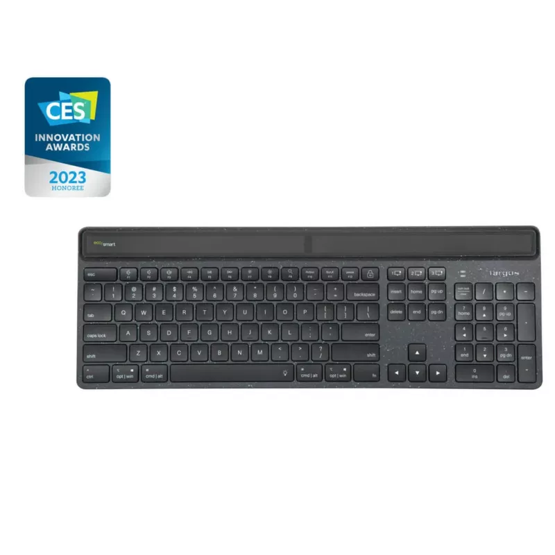Targus EcoSmart AKB868FR klaviatūra belaidė Bluetooth AZERTY juoda