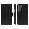 dbramante1928 Copenhagen Slim CSSSGTBL1434 dėklas su atvartu telefonui Samsung Galaxy S22, grūdėta oda, juodas