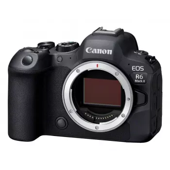 Veidrodinis fotoaparatas Canon EOS R6 Mark II (MILC korpusas) – 24,2 MP, CMOS, 4K vaizdo įrašas, 3 colių liečiamas ekranas, Wi‑Fi, 1/8000 s užraktas, 0,588 kg, juodas