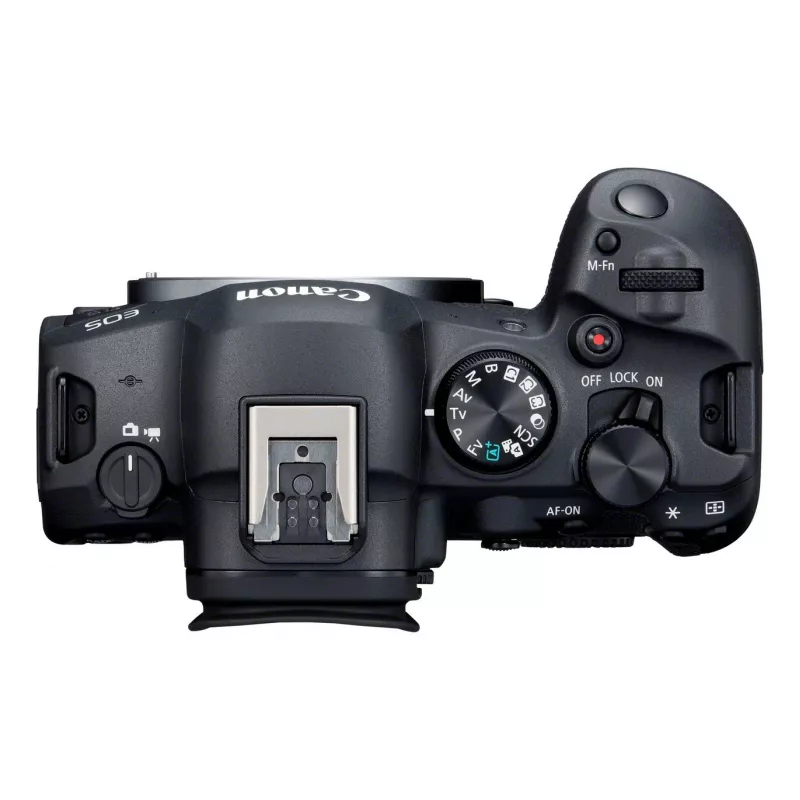Veidrodinis fotoaparatas Canon EOS R6 Mark II (MILC korpusas) – 24,2 MP, CMOS, 4K vaizdo įrašas, 3 colių liečiamas ekranas, Wi‑Fi, 1/8000 s užraktas, 0,588 kg, juodas
