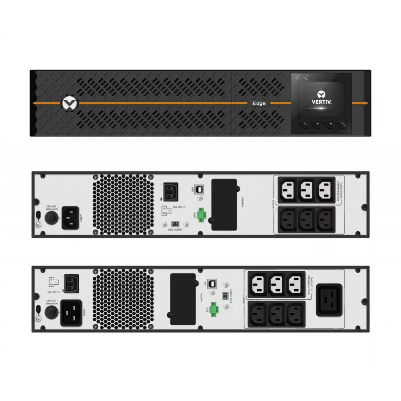Vertiv Liebert Edge nepertraukiamo maitinimo šaltinis (UPS) - 3000VA 2700W 230V 2U linijinis interaktyvus su AVR bokštas/statyvas