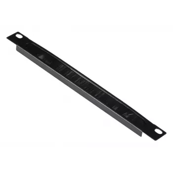 Kabelių tvarkymo panelė EQUIP EZMB-10-B, metalinė, juoda, 1U priedas