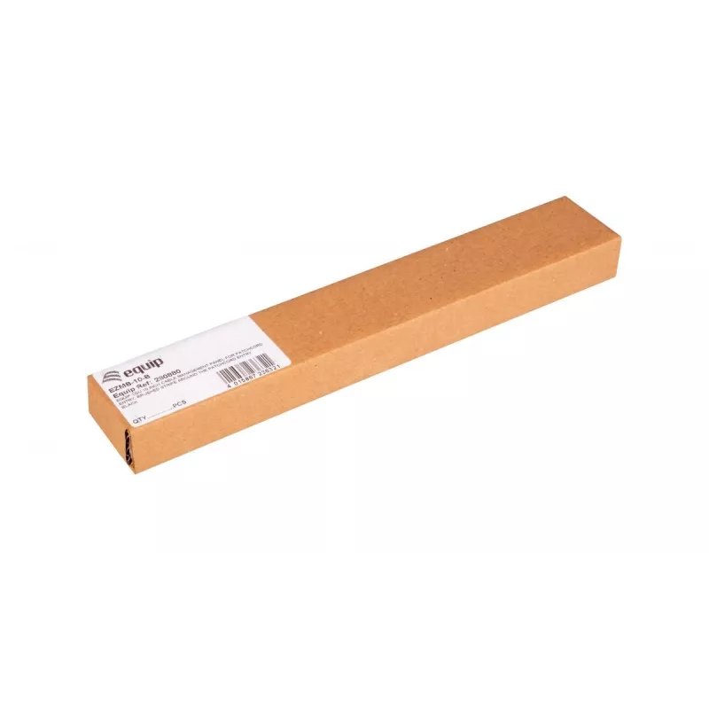 Kabelių tvarkymo panelė EQUIP EZMB-10-B, metalinė, juoda, 1U priedas