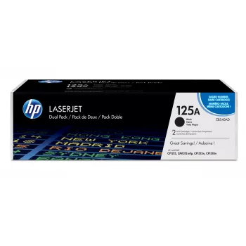 HP 125A 2 vnt. juodi originalūs LaserJet tonerio kasetės, 2200 puslapių, juoda, 2 vnt.