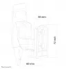 Neomounts NM-WS300BLACK Sonos Play3 garsiakalbio sieninis laikiklis - pilnas judesys