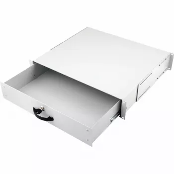 Equip užrakinamas stalčius 19 inch, 2U, RAL7035 pilkas