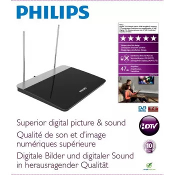 Philips SDV6227/12 skaitmeninė TV antena su stiprintuvu