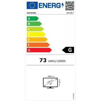 Skaitmeninis informacinis ekranas Samsung QM43B-T 43 colių LCD 4K Ultra HD 3840 x 2160