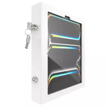 Važinėjamas stovas su dėklu iPad Pro 13 colių — RAM Mount Apex Rise Freedom Extended, baltas, tinka M4 ir M5, su 4 raktais