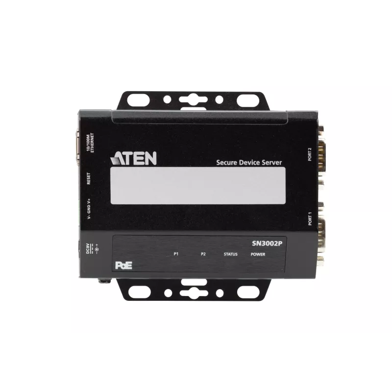 ATEN SN3002 2 prievadų RS-232 saugus įrenginių serveris su PoE