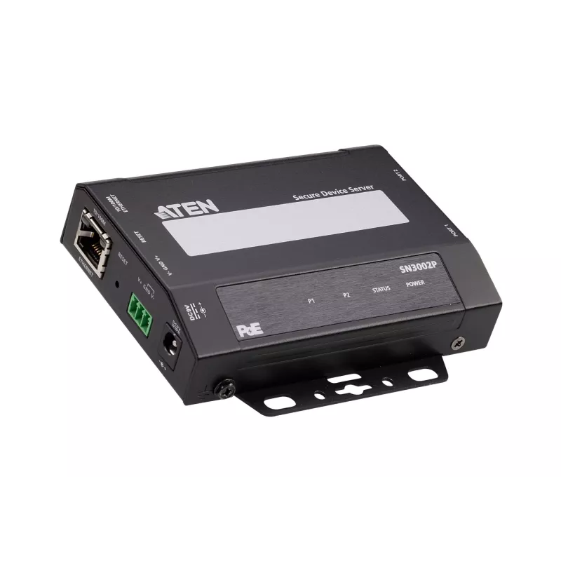 ATEN SN3002 2 prievadų RS-232 saugus įrenginių serveris su PoE