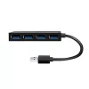 LogiLink USB 3.2 Gen1 4 prievadų USB šakotuvas, juodas, ABS, 5000 Mbit/s