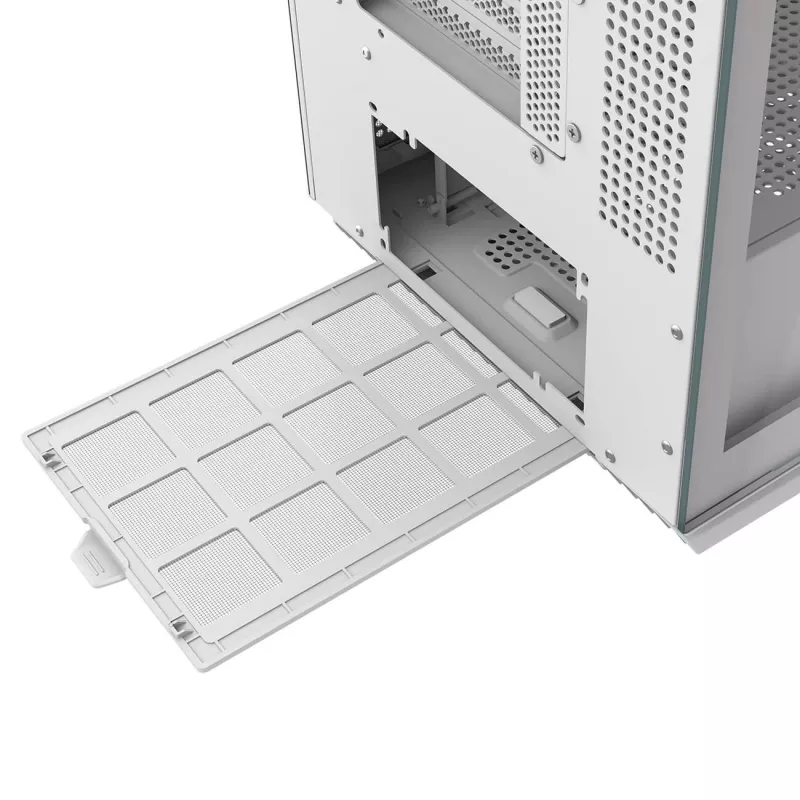 PC Midi Tower korpusas Cougar FV270 — Baltas, ATX/ EATX/ Micro-ITX, 2×3.5 colio + 2×2.5 colio, 120/140 mm ventiliatoriai