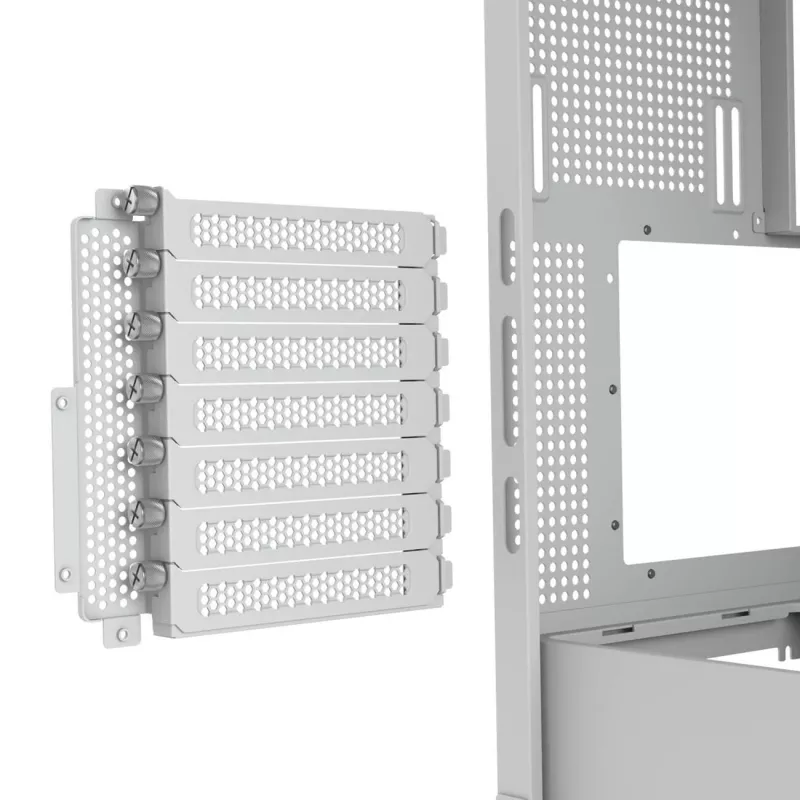 PC Midi Tower korpusas Cougar FV270 — Baltas, ATX/ EATX/ Micro-ITX, 2×3.5 colio + 2×2.5 colio, 120/140 mm ventiliatoriai