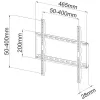 Techly fiksuotas plonas sieninis laikiklis LED TV LCD 23-55 juodas ICA-PLB 162M