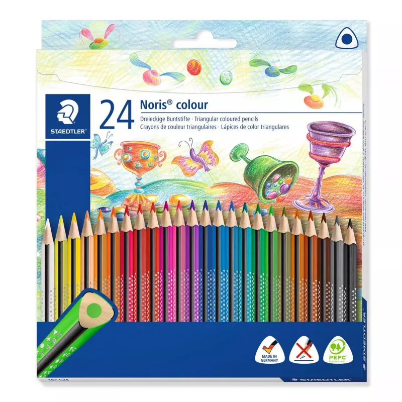 Spalvoti pieštukai Staedtler 187 24 vnt.