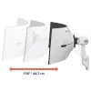Ergotron HX Series HX ARM SU LABAI SUNKIU PIVOTU SIENAI BALTA 1000R 57 colių MONITORIAMS