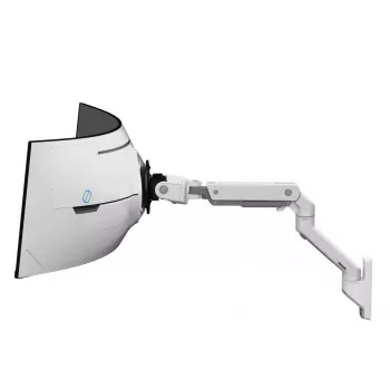 Ergotron HX Series HX ARM SU LABAI SUNKIU PIVOTU SIENAI BALTA 1000R 57 colių MONITORIAMS