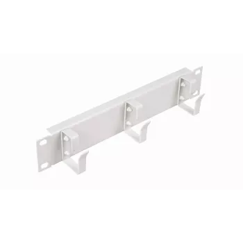 Kabelių žiedas EQUIP EZMR-10-G 19 inch stovo tvarkymui, metalinis korpusas, baltas