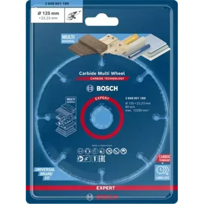 Bosch 2 608 901 189 pjovimo diskas medžiui, plastikui ir kompozitams