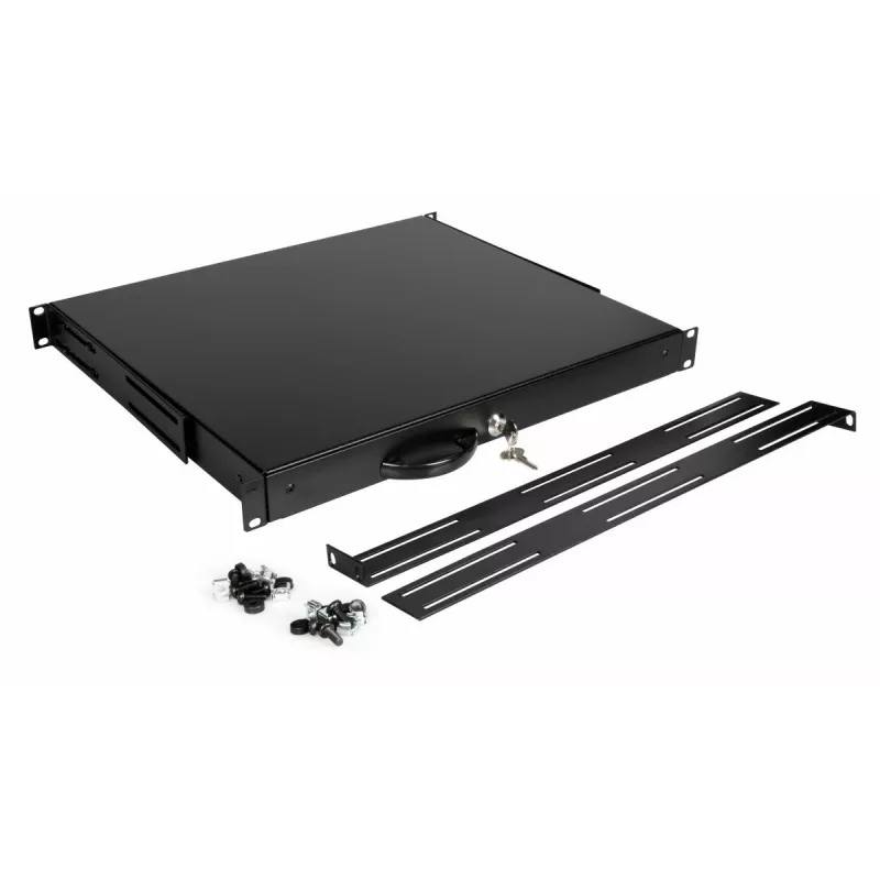 Stalčiaus modulis Equip EZD-1-B užrakinamas 19 inch 1U juodas
