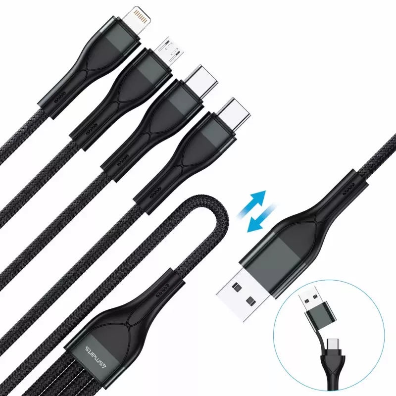 USB laidas 4smarts 541023 4in2 1,2 m