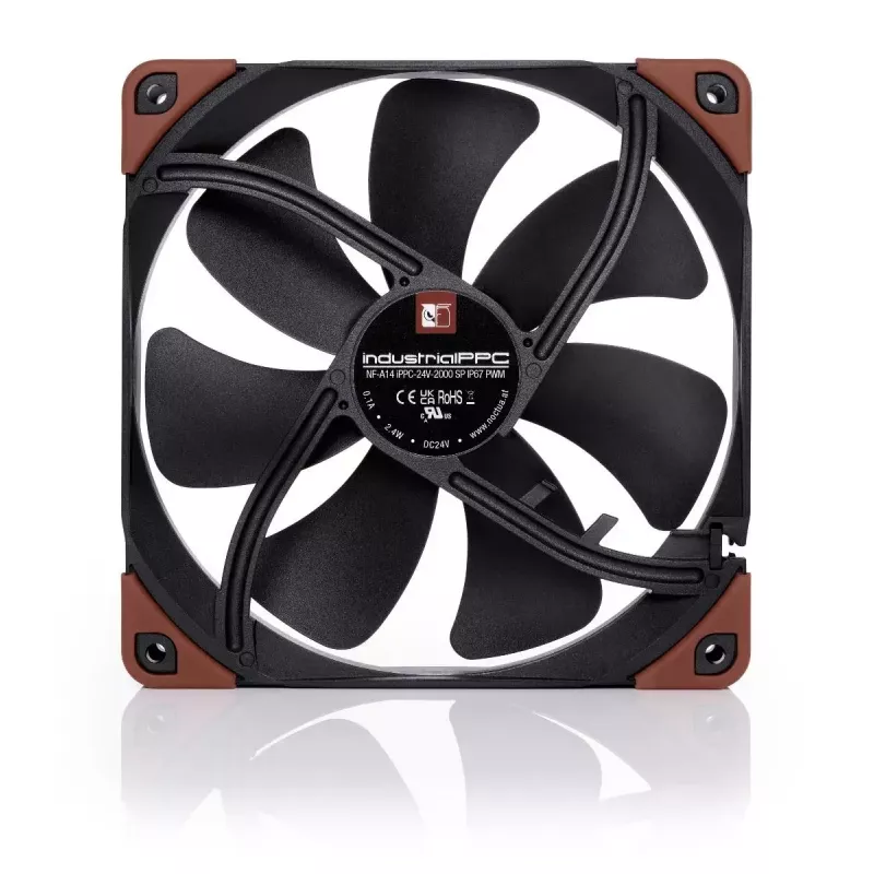 Ventiliatorius Noctua NF-A14 14 cm 500-2000 RPM Juoda Ruda
