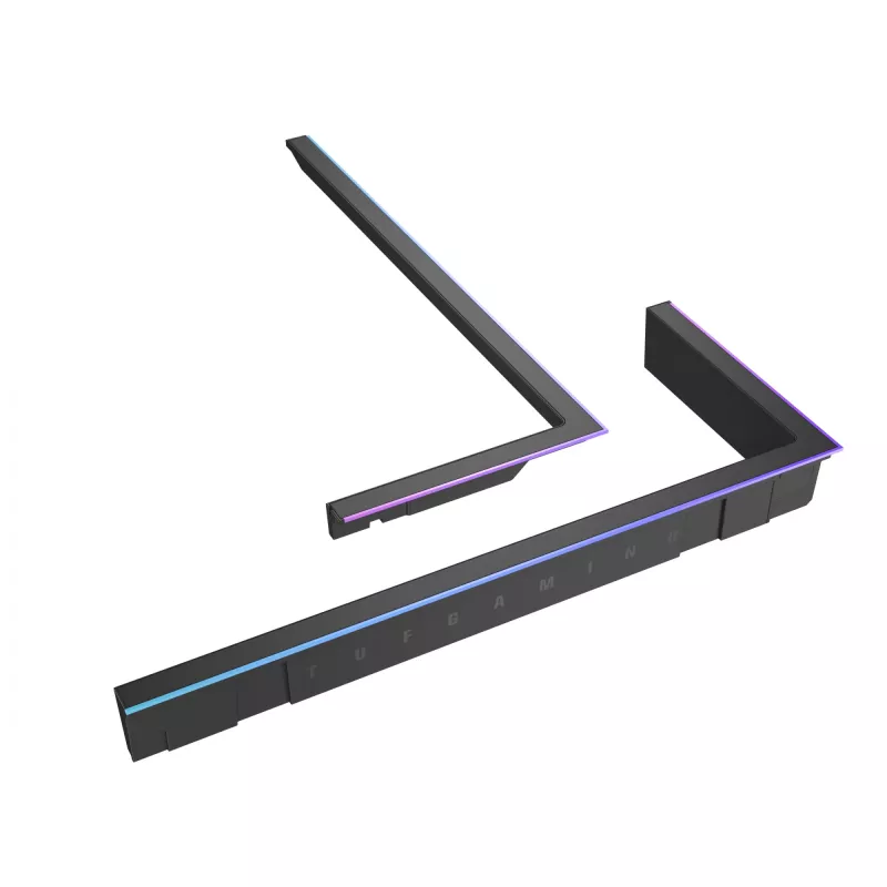 RGB apšvietimo rinkinys ASUS TUF GAMING GT502 Horizon — ARGB 3 kontaktų, 5 V, 1.44 A, magnetinis tvirtinimas, Midi Tower suderinamas, Juodos spalvos
