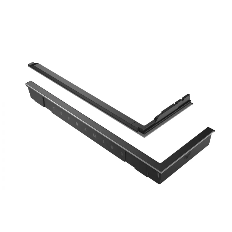 RGB apšvietimo rinkinys ASUS TUF GAMING GT502 Horizon — ARGB 3 kontaktų, 5 V, 1.44 A, magnetinis tvirtinimas, Midi Tower suderinamas, Juodos spalvos