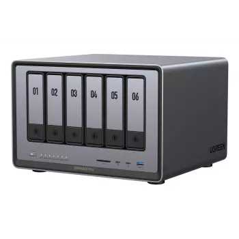 Ugreen DXP6800 Pro NAS stalinis kompiuteris Intel® Core™ i5 8 GB DDR5 pilka, juoda