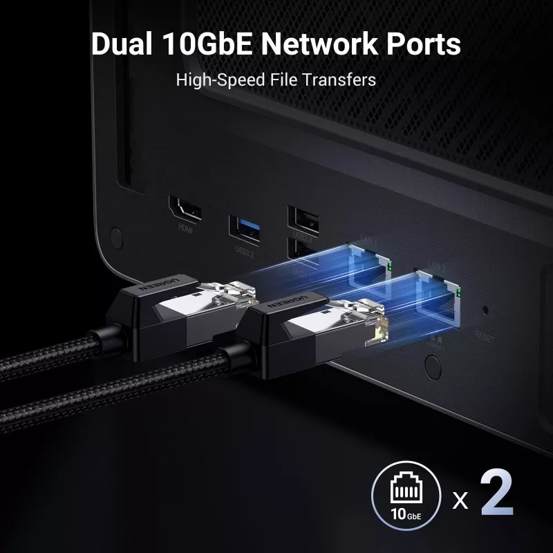 Ugreen DXP6800 Pro NAS stalinis kompiuteris Intel® Core™ i5 8 GB DDR5 pilka, juoda