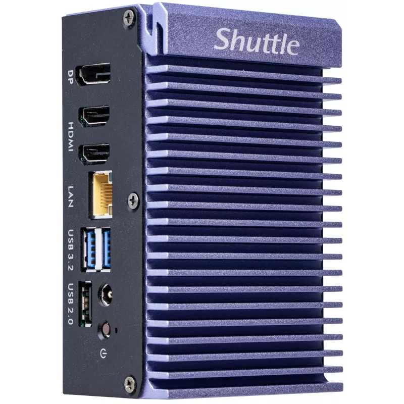 Mini kompiuteris Shuttle Edge PC SPCEL12 Intel Celeron J6412 1x DDR4 0GB 2x HDMI be OS