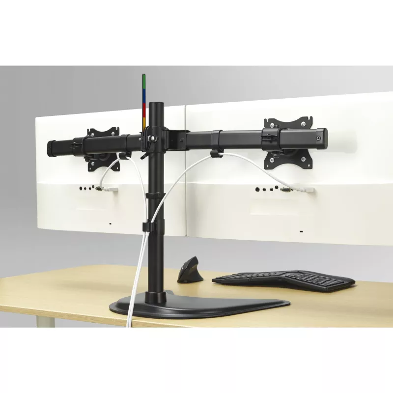 Kensington SmartFit Ergo Freestanding Dual Monitor Stovas, laisvai pastatomas, 20 kg, 68,6 cm (27 colių), 100 x 100 mm, aukščio reguliavimas, juoda