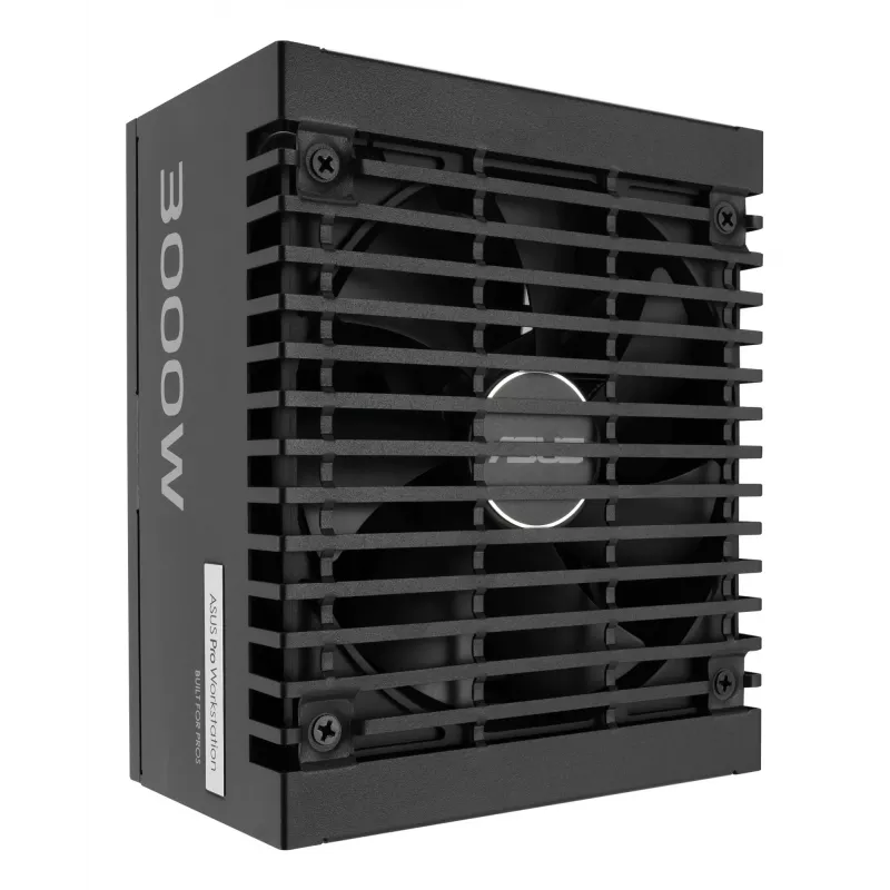 Maitinimo blokas ASUS Pro WS 3000 W ATX 3.1 80 PLUS Platinum pilnai modulinis, 20+4 pin, 4×16-pin PCIe, 12×SATA, juodas