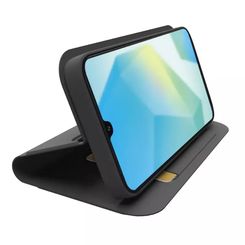 Dėklas-piniginė SBS Galaxy A17 juodas monochromatinis
