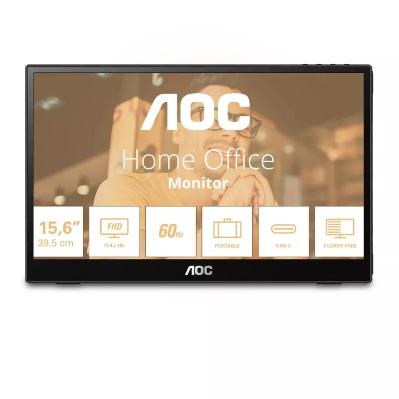 Nešiojamas monitorius AOC 16T3EA 15.6 inch Full HD 1920x1080 juodas