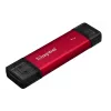 Išorinis SSD Kingston 1TB Dual USB-A/USB-C nešiojamas SSD — USB 3.2 Gen 2, Skaitymas 1050 MB/s, Rašymas 950 MB/s, Juoda/Raudona