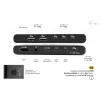 KVM dokavimo stotelė i-tec 2 hostams HDMI, USB-C sąsaja, PD 2×100W, 4K@60Hz, 2×USB-A