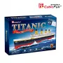 3D dėlionė Cubicfun Titanic Big T4011H — 1024 detalės, mastelinis laivo modelis