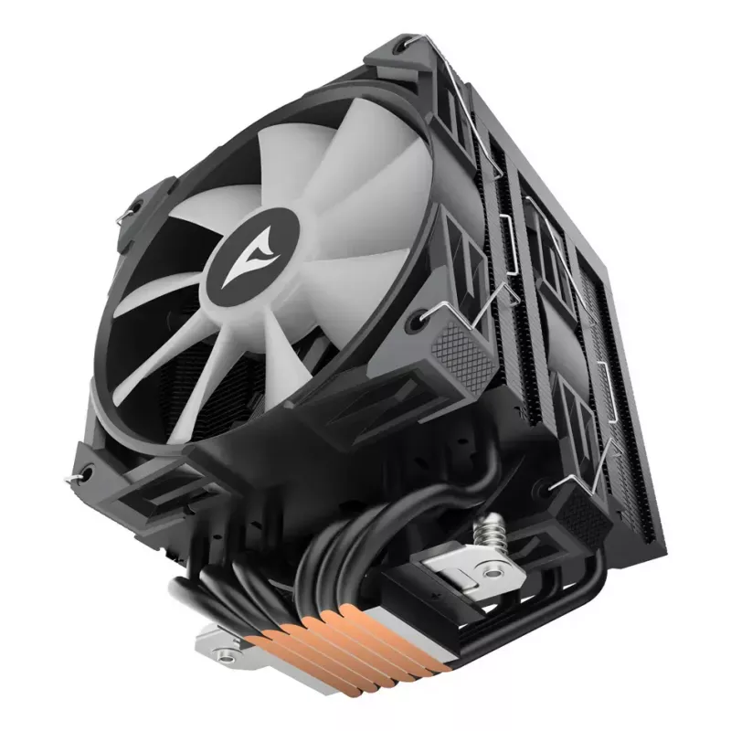 Oro aušintuvas Sharkoon A60 RGB 12 cm 500-1800 RPM Juodas
