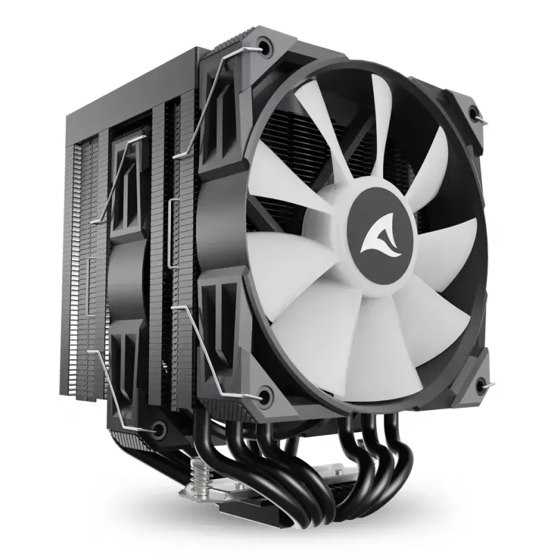 Oro aušintuvas Sharkoon A60 RGB 12 cm 500-1800 RPM Juodas