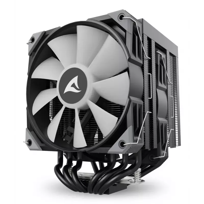 Oro aušintuvas Sharkoon A60 RGB 12 cm 500-1800 RPM Juodas