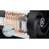 Serverinis oro aušintuvas Arctic Freezer 4U-M Rev. 2 — 120 mm ventiliatorius, 122,16 m³/h oro srautas, dvigubas rutulinis guolis, 156×124×145 mm, TDP 350 W