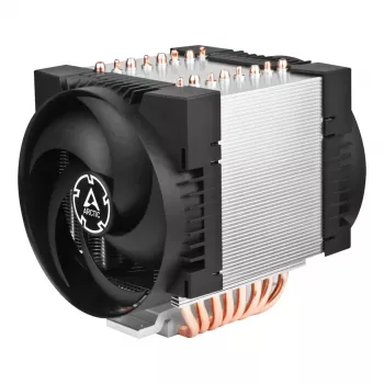 Serverinis oro aušintuvas Arctic Freezer 4U-M Rev. 2 — 120 mm ventiliatorius, 122,16 m³/h oro srautas, dvigubas rutulinis guolis, 156×124×145 mm, TDP 350 W