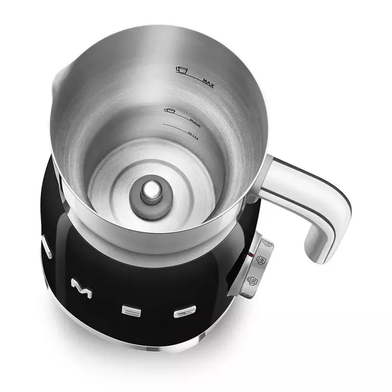Pieno plaktuvas/šildytuvas Smeg MFF11BLEU automatinis juodas 500 W