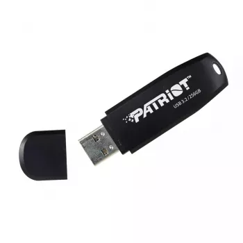 USB atmintukas PATRIOT PSF256GXRB3U 256GB USB 3.2 Gen 1 Type-A, 80 MB/s, juodas, su raktų pakabuku