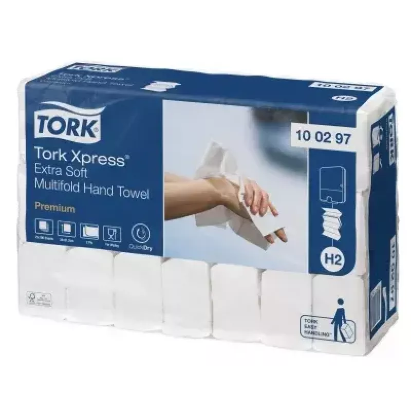 Popieriniai rankšluosčiai Tork 100297 balti