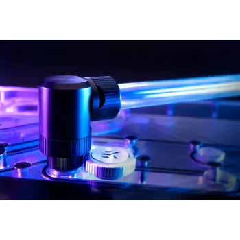 EK-Quantum Torque Micro Extender Static MF 7 – juodas, 7 mm aukščio, 16,5 mm skersmens, G1/4 inch srieginis prailgintuvas