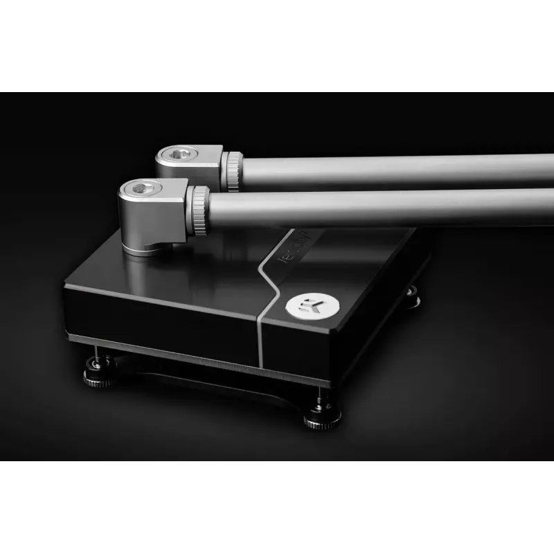 Fitingas kompiuterio aušinimo sistemai EK Water Blocks — žalvarinis satino titano/apdaila Ø16 mm aukštis 11,5 mm